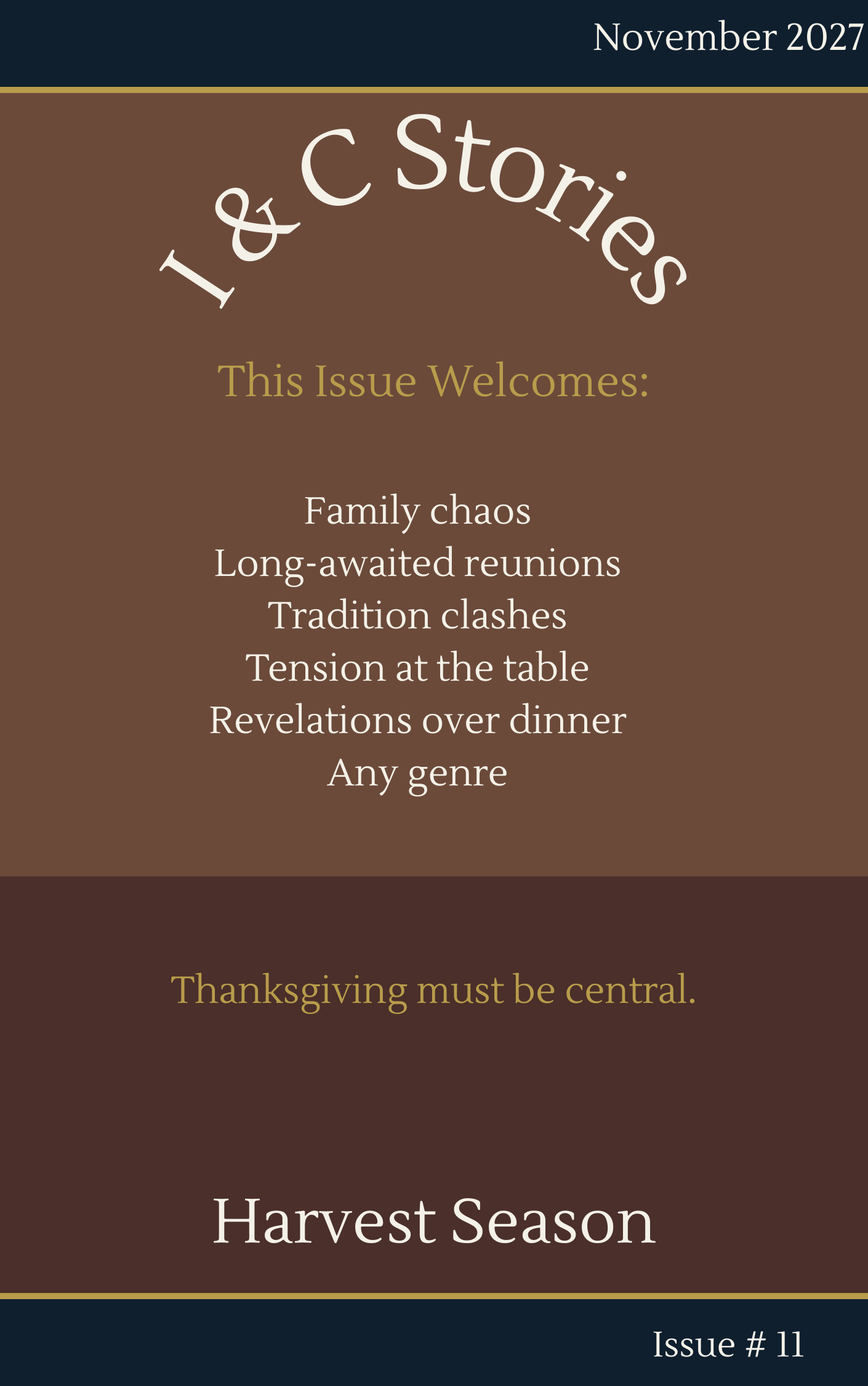 Ink & Consequences Stories — November 2027 cover