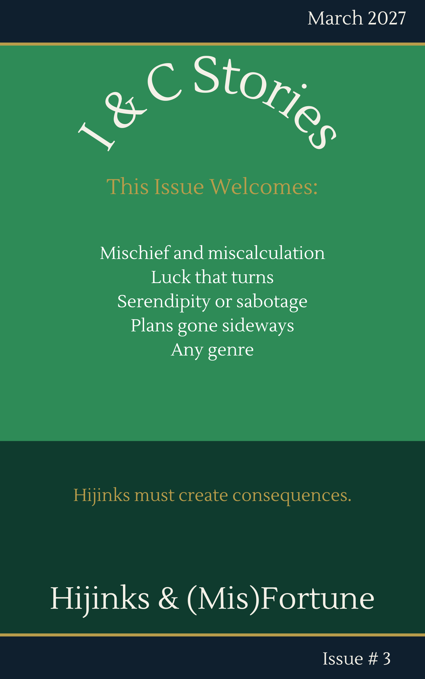 Ink & Consequences Stories — March 2027 cover